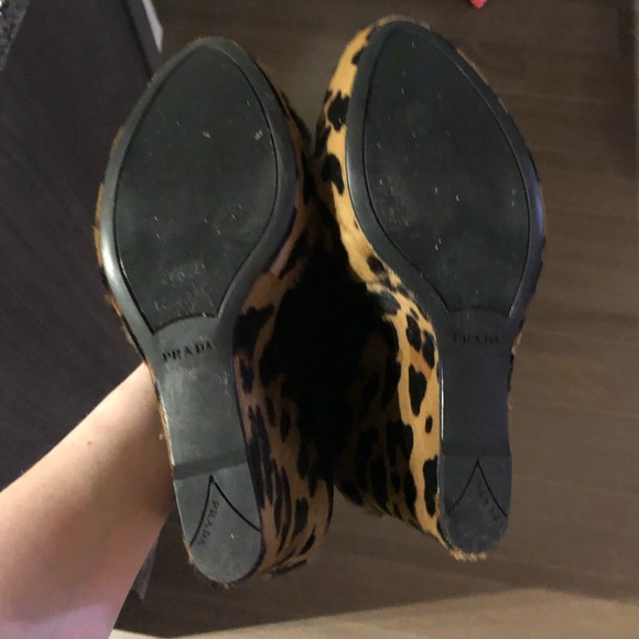 PRADA WEDGES Leopard Print - Picture 5 of 5